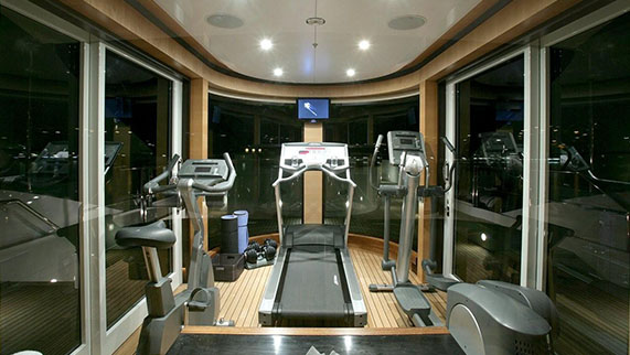 Andreas L Yacht for Charter - Amenities - Gym Room