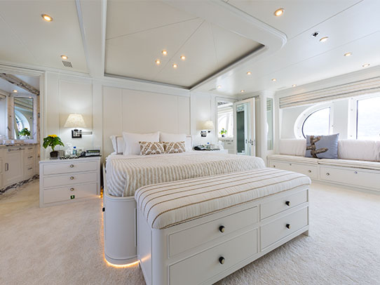Bina Yacht for Charter - Amenities - Spacious Cabins