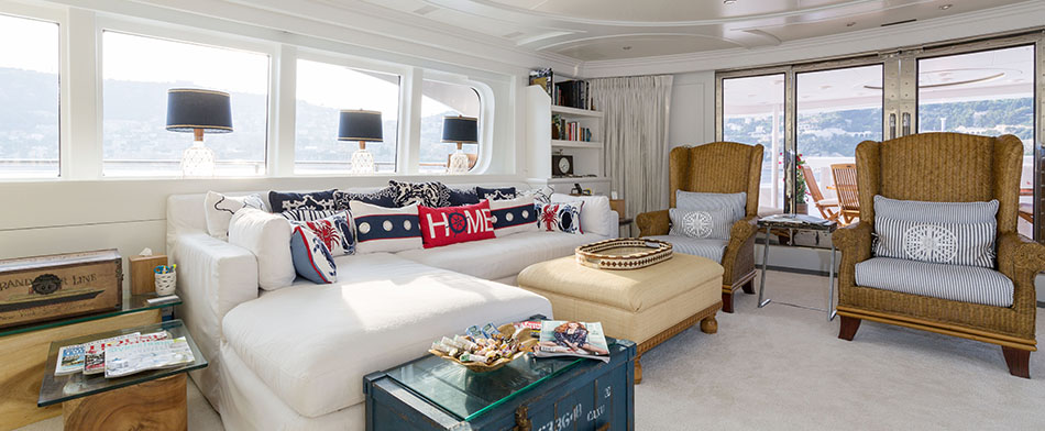 Bina Yacht for Charter - Living Room