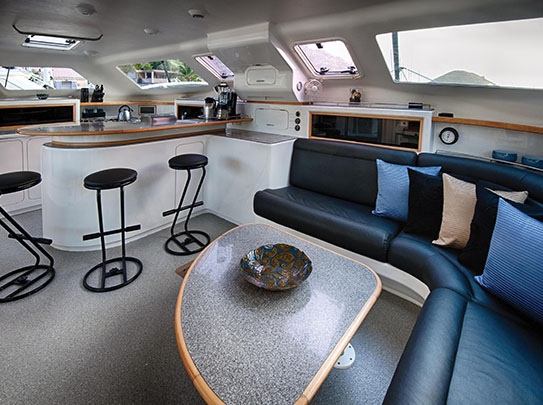 Cape Grace Sailing Yacht for Charter - Amenities - Comfortable Living Area