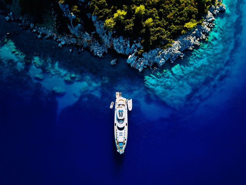 yacht in Turkey.